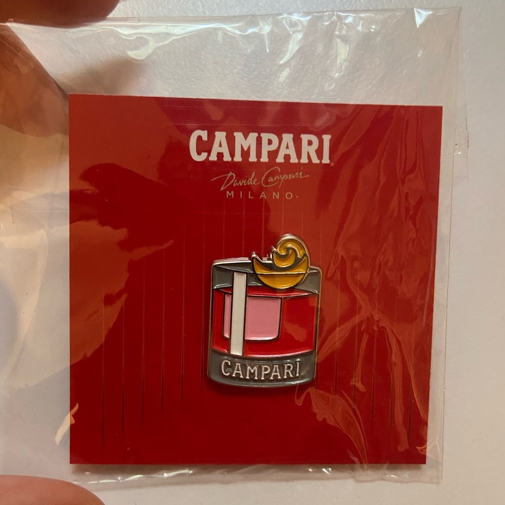 Campari Negroni Cocktail Enamel Pin